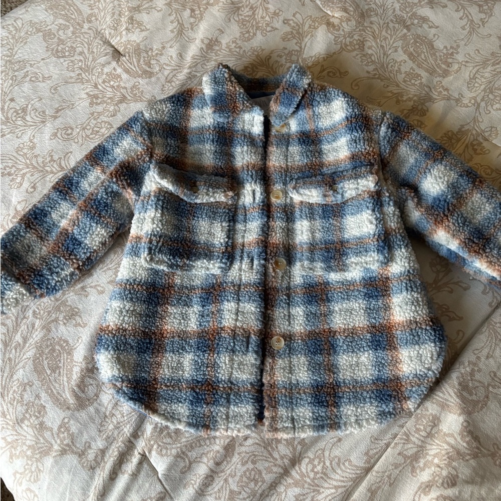 Zara Multicolor Sherpa Jacket